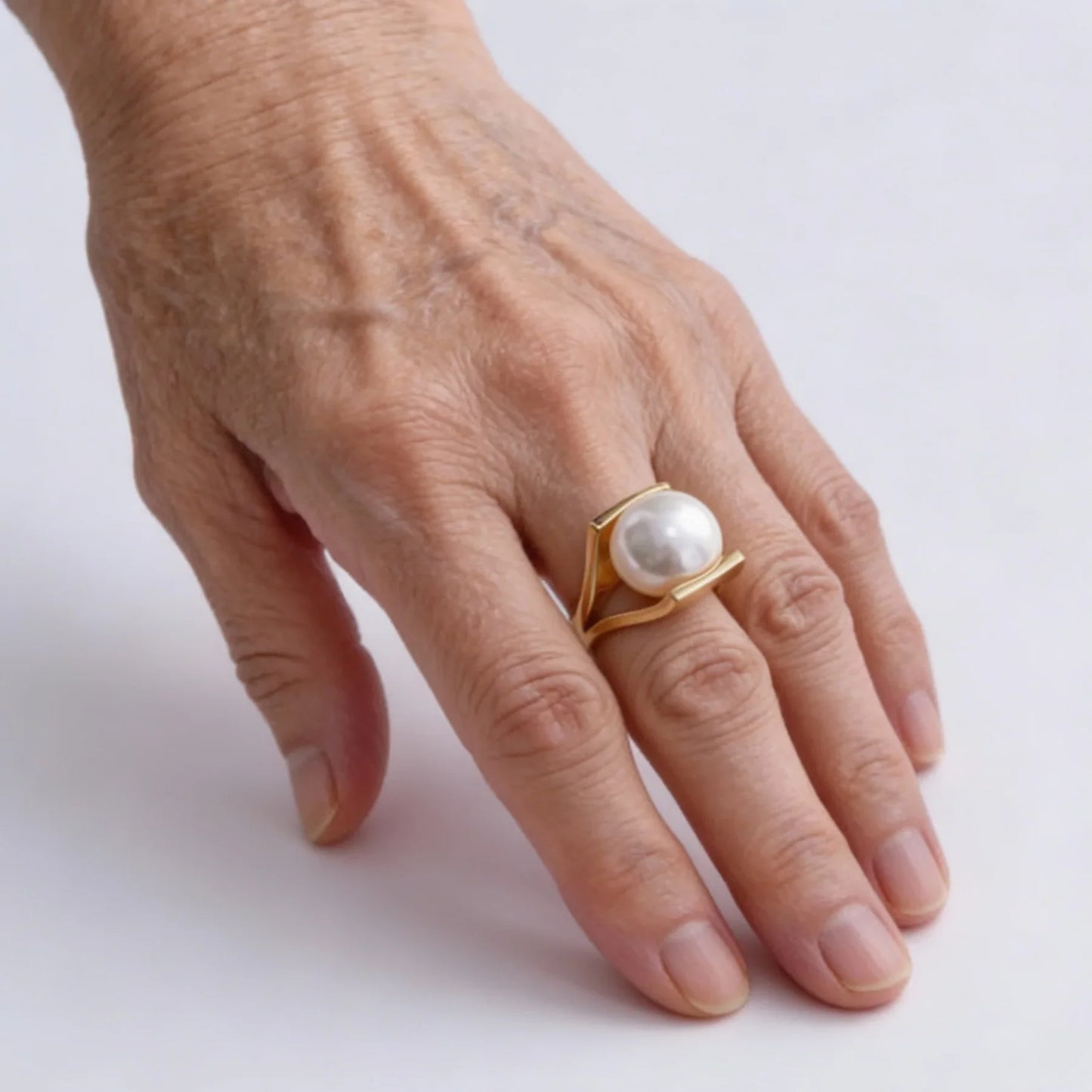Vintage Ring mit Perle
