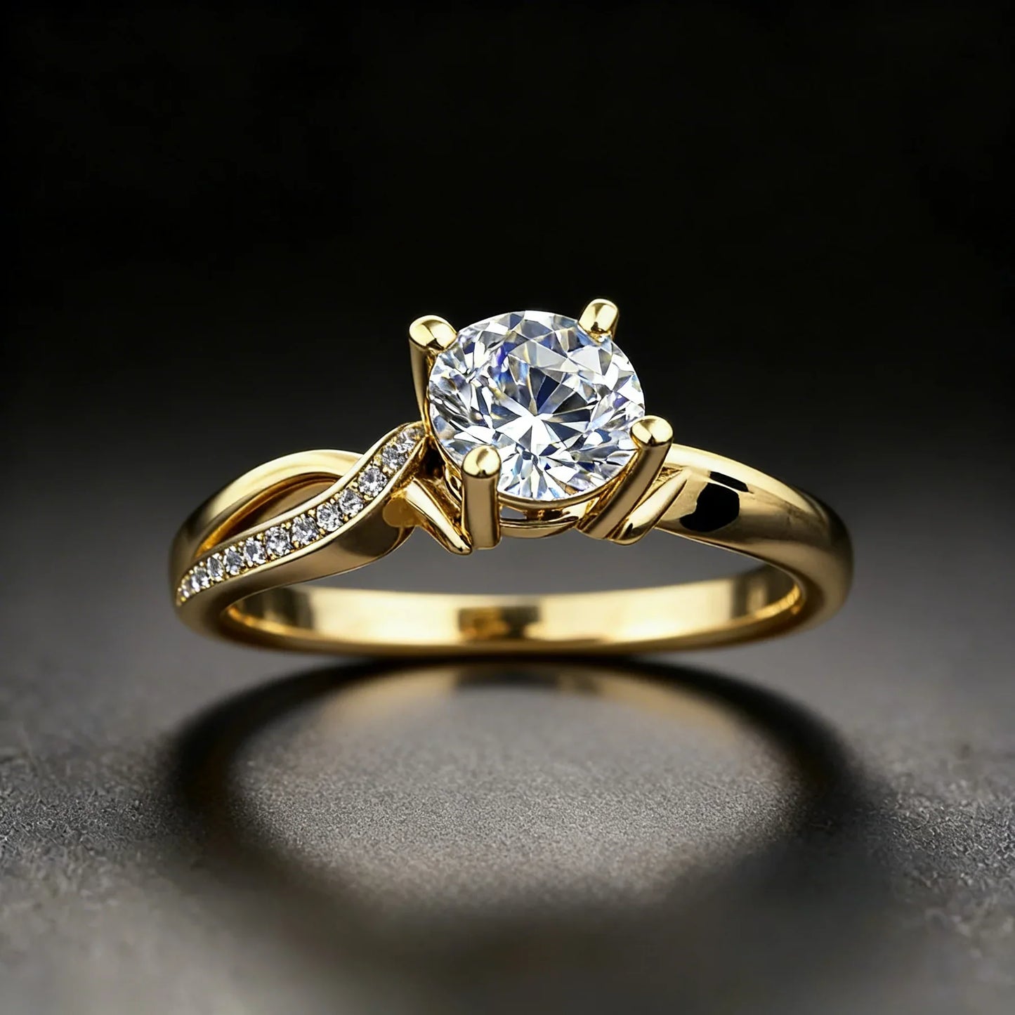 Vintage-Eternity-Ring mit runden und Marquise-Diamanten