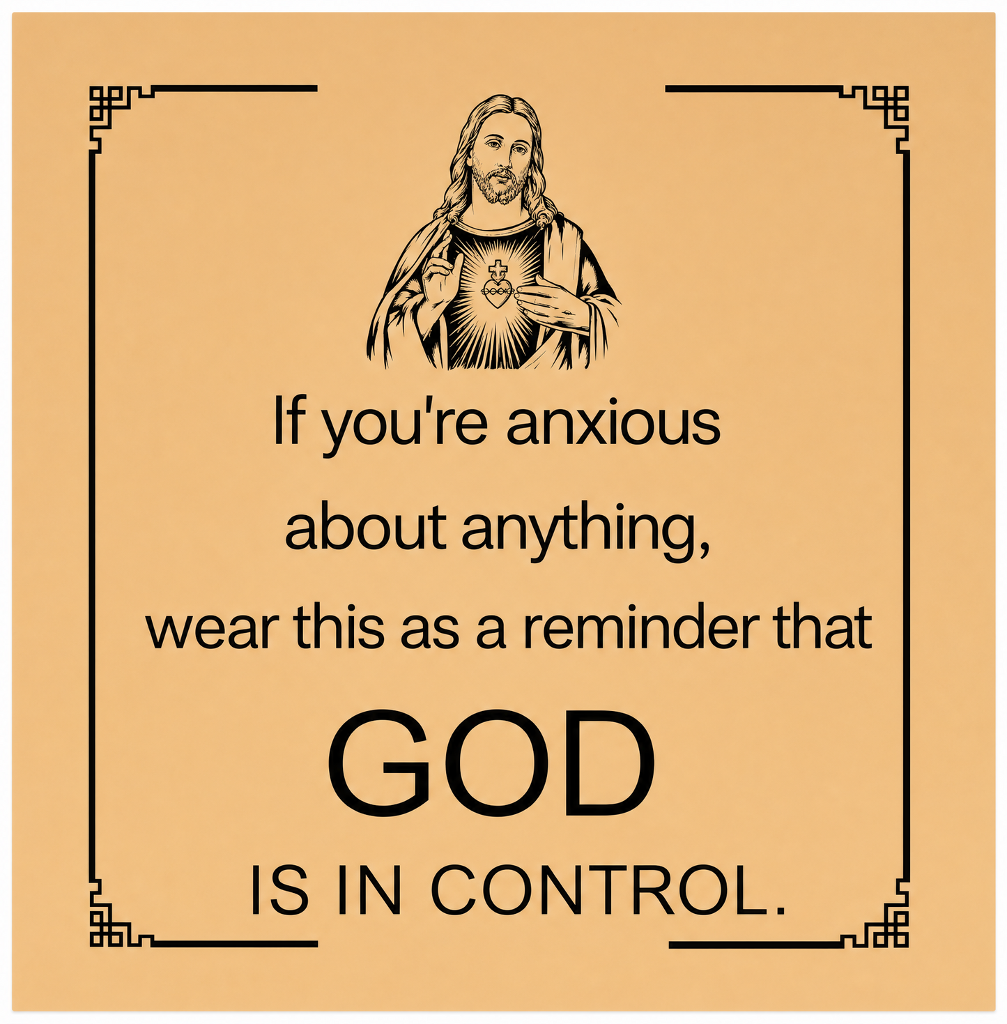 God is in Control | Motivations-Armband mit Botschaft