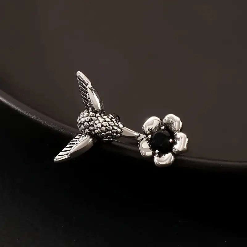 Kolibri- und Blumenring