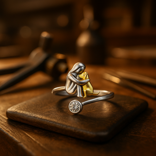 Verstellbarer Ring mit Zirkonia