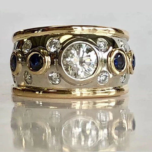 Geflochtener zweifarbiger Ring