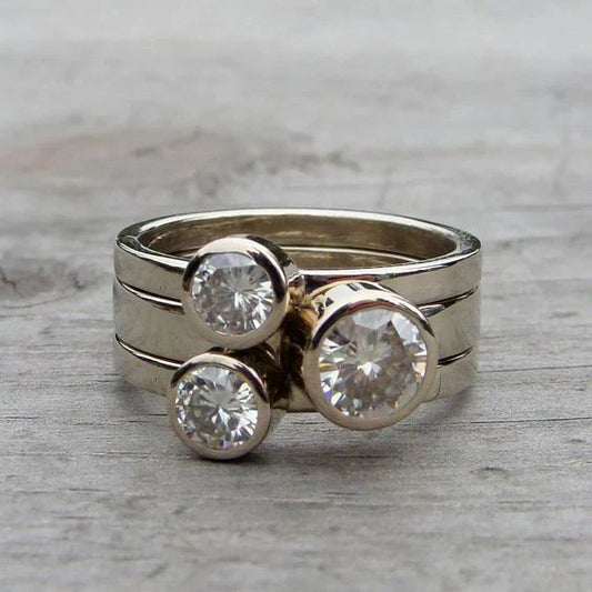 Vintage-Ring mit Zirkonen