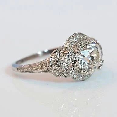 Vintage-Ring mit Smaragd