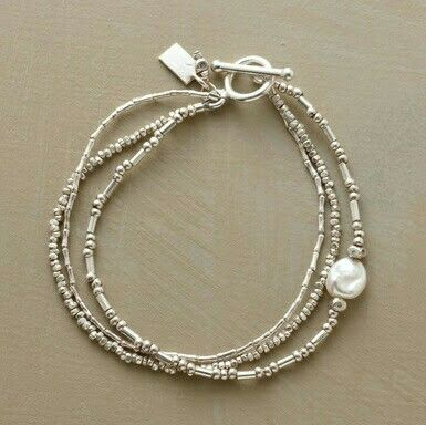 Vintage-inspiriertes Perl- und Perlenarmband-Set