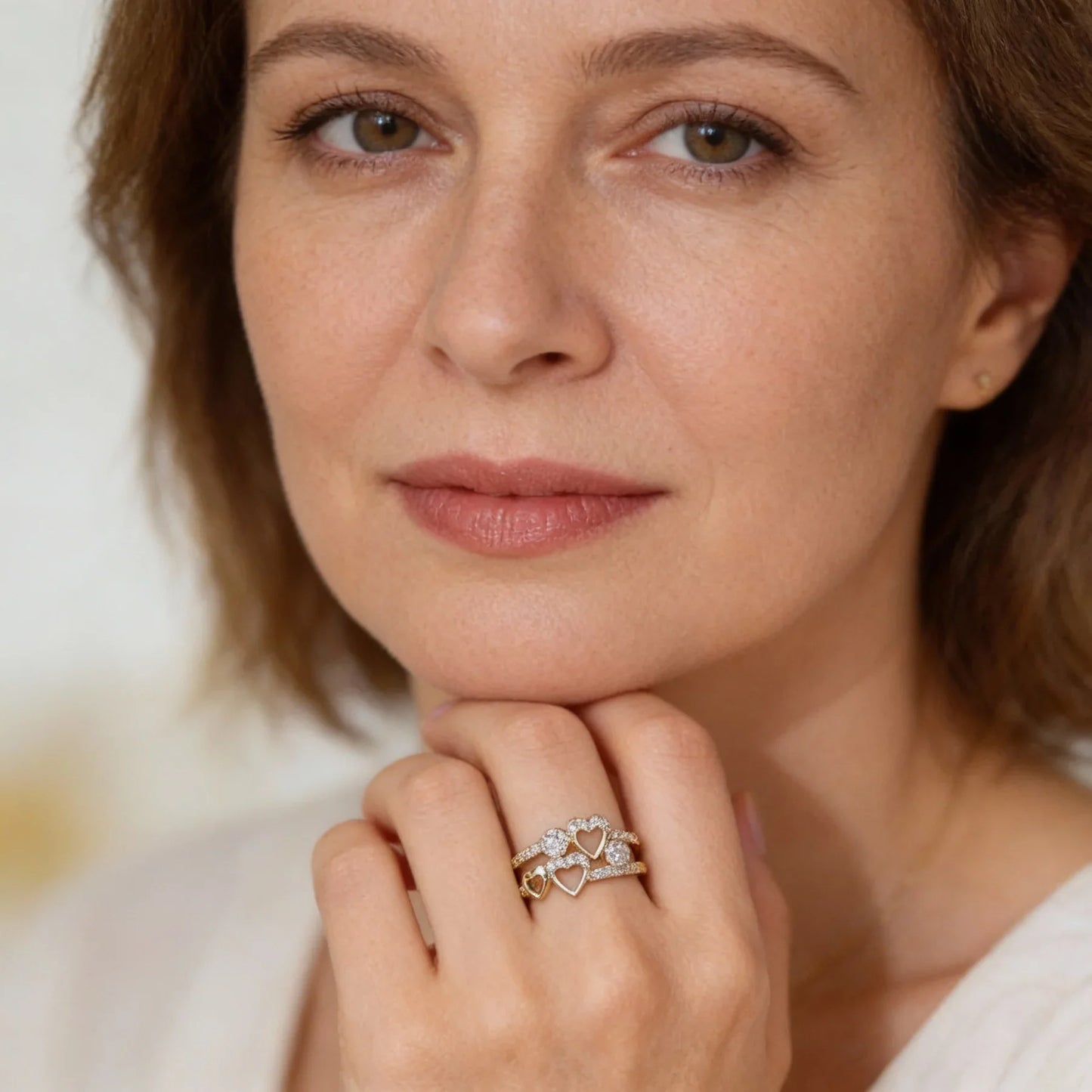 Kristall-Herzring – Eleganz, die zum Verlieben einlädt