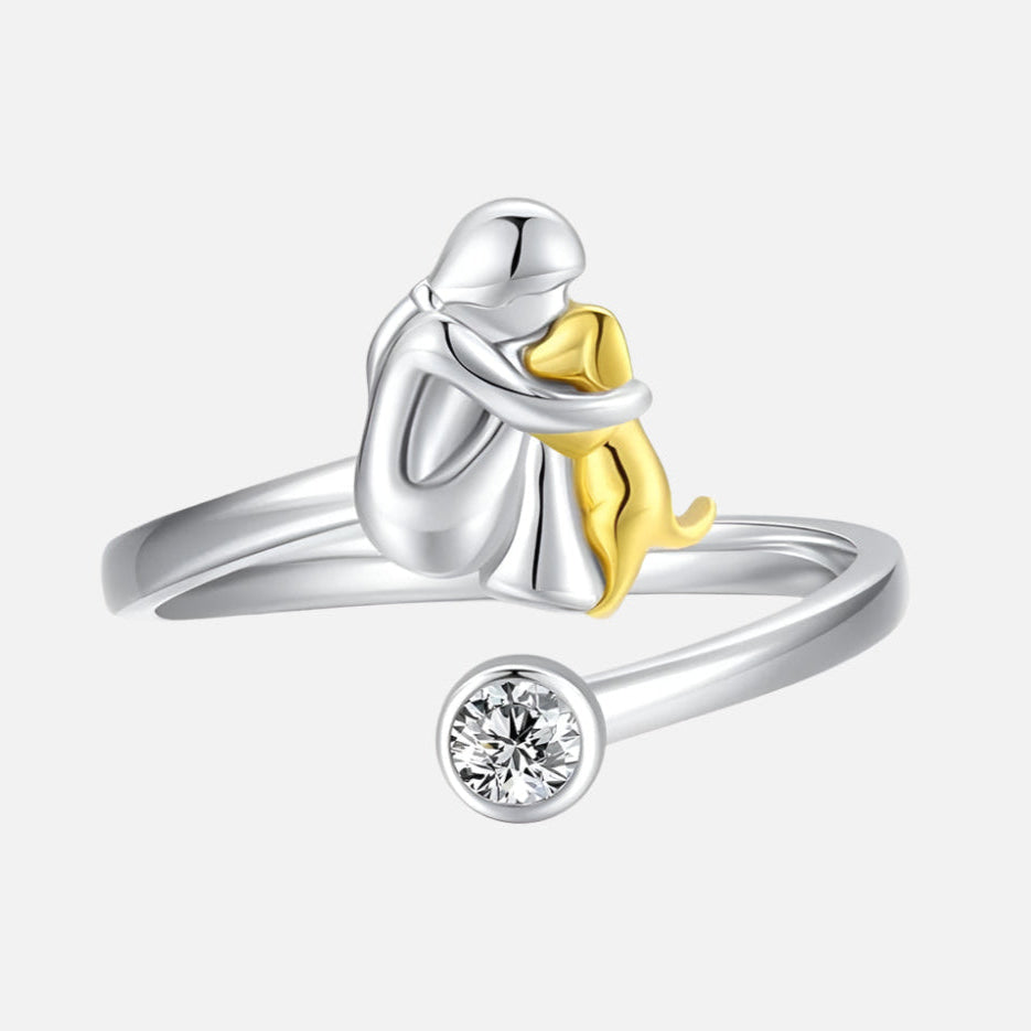 Verstellbarer Ring mit Zirkonia